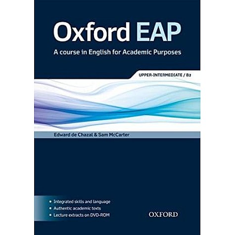 OXF EAP B2 SB & DVD-ROM PK by EDWARD DE CHAZAL & SAM MCCARTER - 9780194001786
