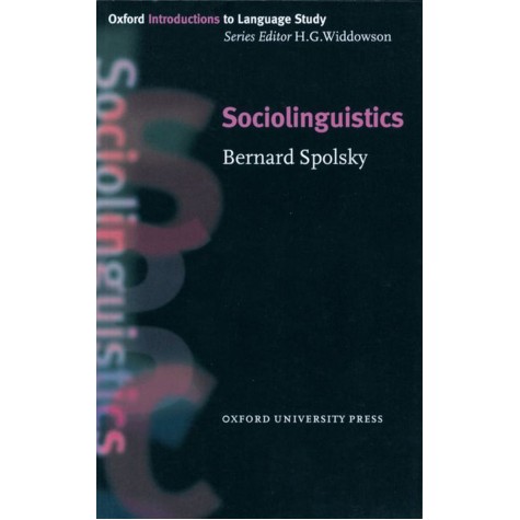 OILS: SOCIOLINGUISTICS by SPOLSKY, BERNARD; WIDDOWSON, H. G. - 9780194372114