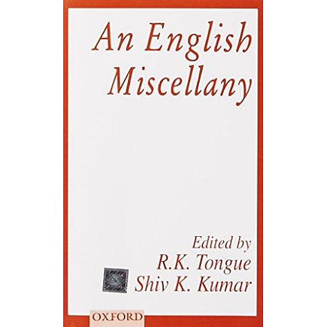AN ENGLISH MISCELLANY by TONGUE - 9780195612189