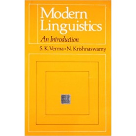 MODERN LINGUISTICS - INTRO PB by VERMA S.K. & KRISHNASWAMY N. - 9780195623710
