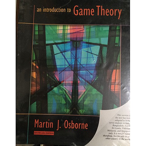 AN INTRODUCTION TO GAME THEORY by OSBORNE - 9780198086109