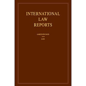 International Law Reports Volume 177,Christopher Greenwood,Cambridge University Press,9781108427289,