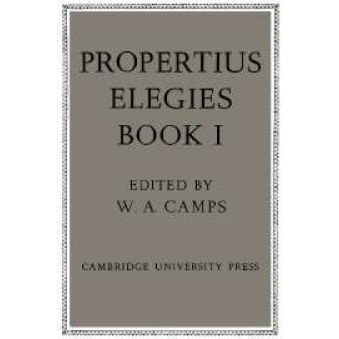 Propertius: Elegies,Propertius,Cambridge University Press,9780521292108,