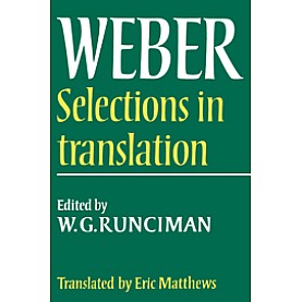 WEBER SELECTIONS INTRANSLATION,Runciman,Cambridge University Press,9780521292689,