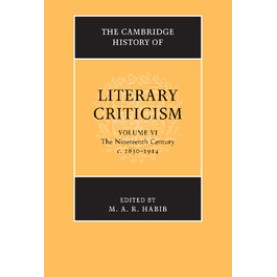 The Cambridge History of Literary Criticism,HABIB,Cambridge University Press,9780521300117,