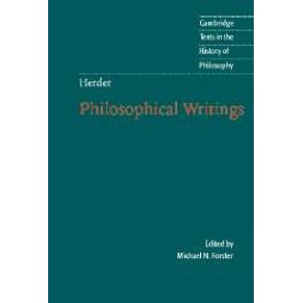 CTHP : HERDER : PHILOSOPHICAL WRITINGS,FORSTER,Cambridge University Press,9780521794091,