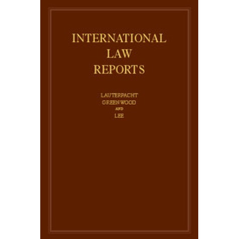 International Law Reports Volume -165,Elihu Lauterpacht,Cambridge University Press,9781107059108, International Law Reports Volume -165,Elihu Lauterpacht,Cambridge University Press,9781107059108,