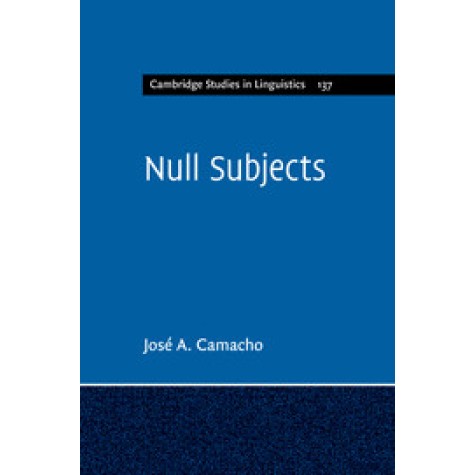 Null Subjects-CAMACHO-Cambridge University Press-9781316604786