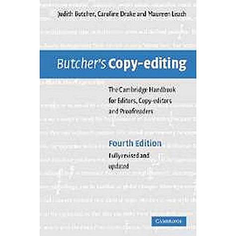 Butcher`s Copy-editing, 4th Edition,BUTCHER,Cambridge University Press,9780521719148, Butcher`s Copy-editing, 4th Edition,BUTCHER,Cambridge University Press,9780521719148,