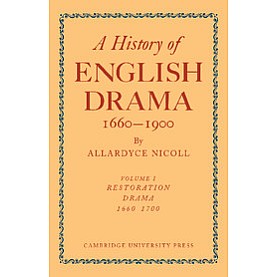 A History of English Drama 16601900 Paperback Set-NICOLL-Cambridge University Press-9780521109321 (PB)