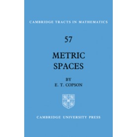 METRIC SPACES- E. T. Copson-Cambridge University Press-9780521357326