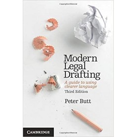 Modern Legal Drafting: A Guide to Using Clearer Language - 2nd Edition-Butt-Cambridge University Press-9781107688322  (PB)
