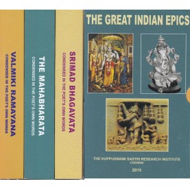 The Great Indian Epics {Set of Three books Srimad Bhagavata,Valimiki Ramayana and The Mahabharata (Condensed in the Poet's own words)}-9788100000383