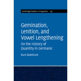 Gemination, Lenition, and Vowel Lengthening,Goblirsch,Cambridge University Press,9781107034501,