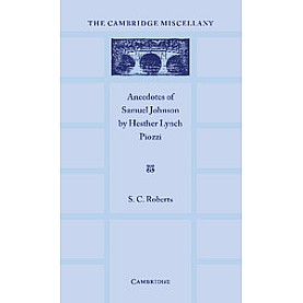 Anecdotes of the Late Samuel Johnson,Roberts,Cambridge University Press,9781316619971,