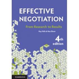 Effective Negotiation,Ray Fells , Noa Sheer,Cambridge University Press,9781108701297,