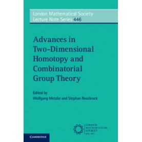 Advances in Two-Dimensional Homotopy and Combinatorial Group Theory,Metzler,Cambridge University Press,9781316600900,