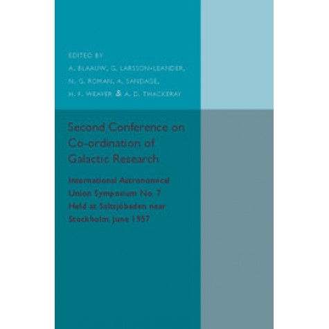 Second Conference on Co-ordination of Galactic Research,Blaauw,Cambridge University Press,9781316612620,